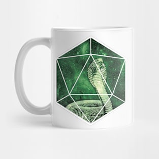 D20 Bright Green Snake Soul Mug